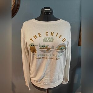 🤍Star Wars The Child Graphic Pullover Sweatshirt Size Large
